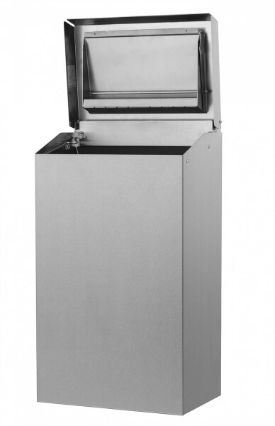 Glad Mülleimer 4,7 L – Runder Edelstahl-Korb Mit Fußpedal & Sanft Schließendem Deckel, Schwarz