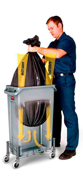 Abfalleimer Kunststoff 87l schmal Grau 85,00 €