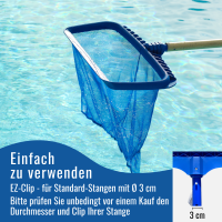Pool Bodenkescher - Deluxe - verstärkt