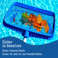 Pool Bodenkescher - Deluxe - verstärkt
